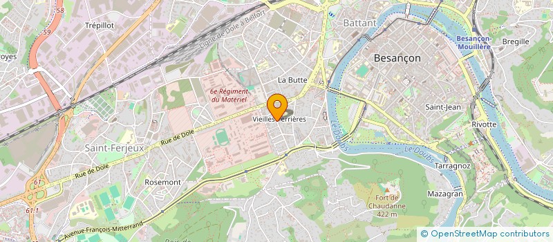 localisation de l'entreprise ASSOCIATION DES NEUROPSYCHOLOGUES DE FRANCHE-COMTE  BESANCON