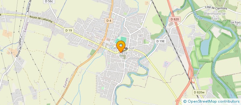 localisation de l'entreprise ASSOCIATION DES NOUNOUS LABARTHAISES à LABARTHE-SUR-LEZE