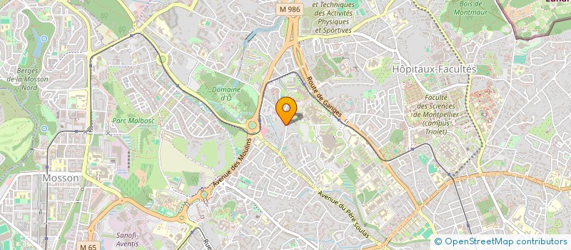 localisation de l'entreprise ASSOCIATION DES NOUVEAUX INTERNES DE MONTPELLIER NIMES à MONTPELLIER