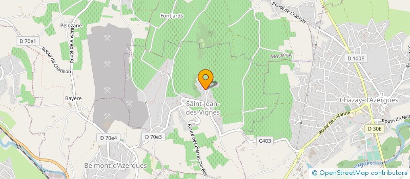 localisation de l'entreprise ASSOCIATION DES OCQUES ROUGES  SAINT-JEAN-DES-VIGNES