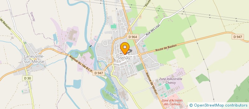 localisation de l'entreprise ASSOCIATION DES OEUVRES DE JEUNESSE DE STENAY  STENAY