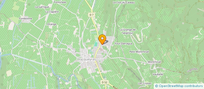 localisation de l'entreprise ASSOCIATION DES OEUVRES PAROISSIALES DE VACQUEYRAS  VACQUEYRAS