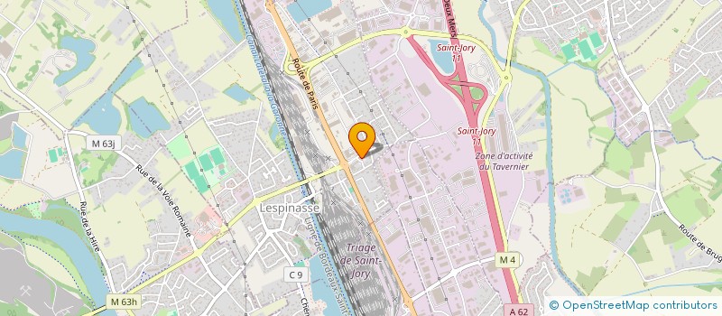 localisation de l'entreprise ASSOCIATION DES OEUVRES SOCIALES DU PERSONNEL COMMUNAL DE LA COMMUNE DE LESPINASSE  LESPINASSE