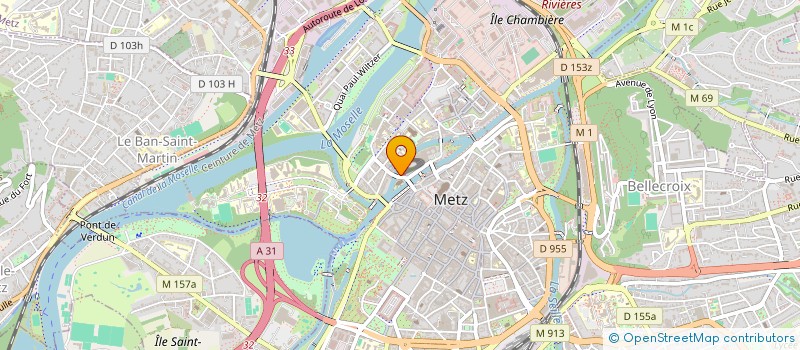 localisation de l'entreprise ASSOCIATION DES OEUVRES SOCIALES DU TEMPLE NEUF  METZ