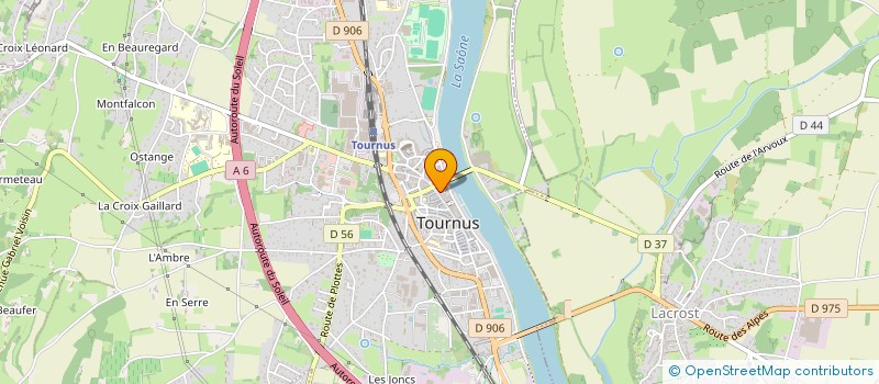 localisation de l'entreprise ASSOCIATION DES OFFICES DE TOURISME DU SUD BOURGOGNE à TOURNUS