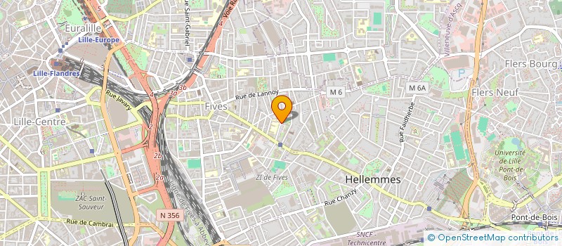 localisation de l'entreprise ASSOCIATION DES OFFICIELS DE MATCH DE RUGBY DE LA LIGUE DES HAUTS DE FRANCE à LILLE