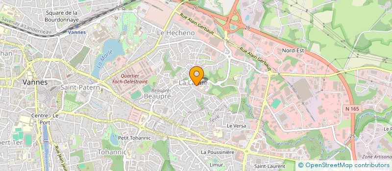 localisation de l'entreprise ASSOCIATION DES OFFICIERS DE LA RESERVE CITOYENNE DE LA DELEGATION MILITAIRE DEPARTEMENTALE DU MORBIHAN à VANNES