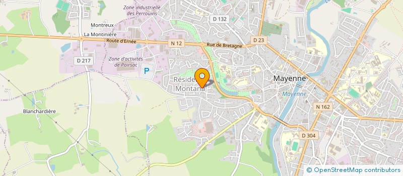 localisation de l'entreprise ASSOCIATION DES OFFICIERS DE RESERVE DE LA MAYENNE à CHANGE