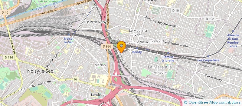 localisation de l'entreprise ASSOCIATION DES OFFICIERS DE RESERVE DE SEINE SAINT DENIS  BONDY