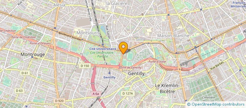 localisation de l'entreprise ASSOCIATION DES OLYMPIENS FRANCAIS (A.O.F)  PARIS