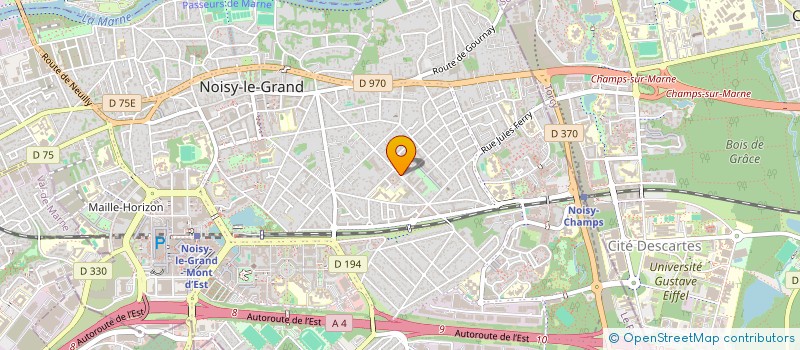localisation de l'entreprise ASSOCIATION DES OPHTALMOLOGUES DU GRAND PARIS à NOISY-LE-GRAND