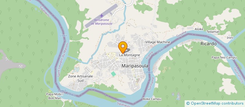 localisation de l'entreprise ASSOCIATION DES ORPAILLEURS DU HAUT MARONI à MARIPASOULA