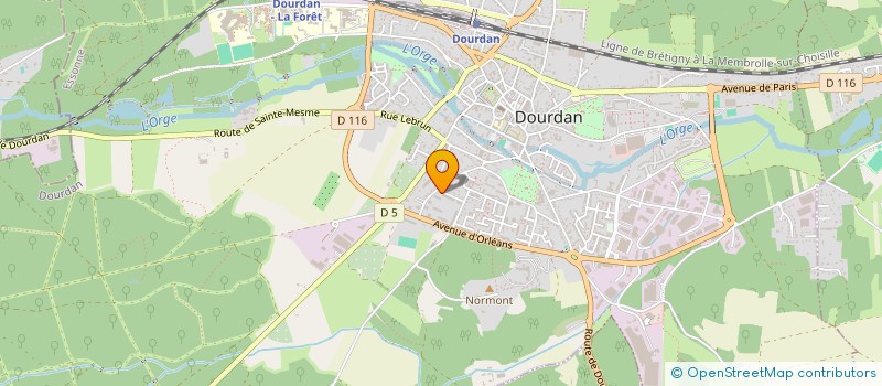 localisation de l'entreprise ASSOCIATION DES ORPHELINS SAUVES à DOURDAN