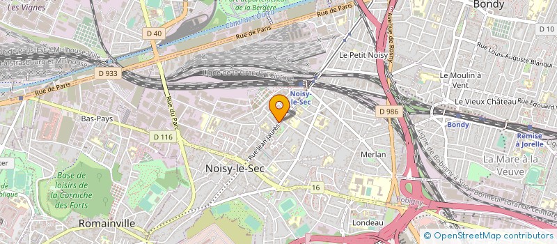 localisation de l'entreprise ASSOCIATION DES OUVRIERS GRILLAGEURS à NOISY-LE-SEC
