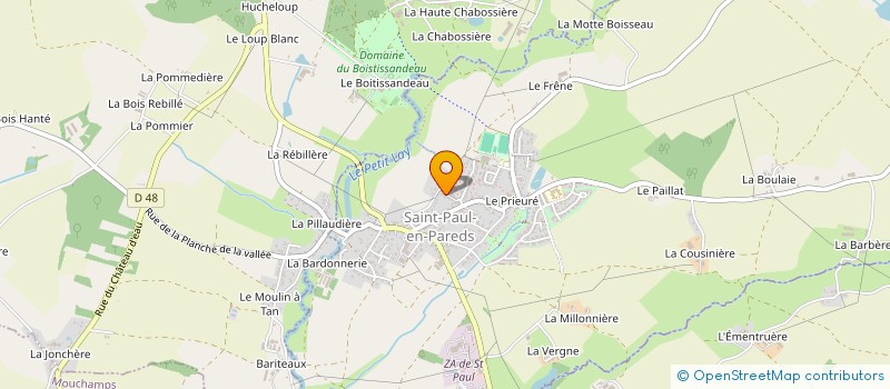 localisation de l'entreprise ASSOCIATION DES P'TITS LUTINS  SAINT-PAUL-EN-PAREDS