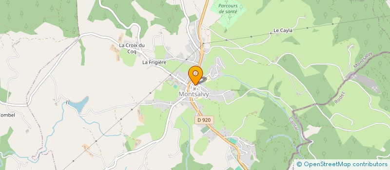 localisation de l'entreprise ASSOCIATION DES PANIERS à MONTSALVY