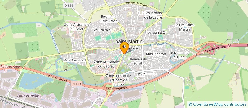 localisation de l'entreprise ASSOCIATION DES PARENT D ELEVES DE L ECOLE DU SACRE COEUR DE SAINT MARTIN DE CRAU à SAINT-MARTIN-DE-CRAU