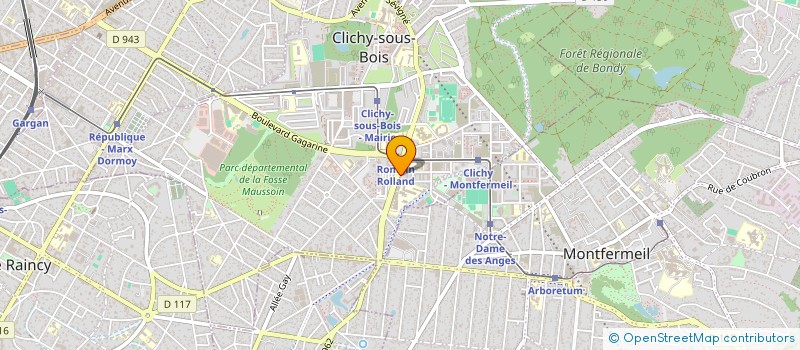localisation de l'entreprise ASSOCIATION DES PARENTS A L'ETRANGER à CLICHY-SOUS-BOIS