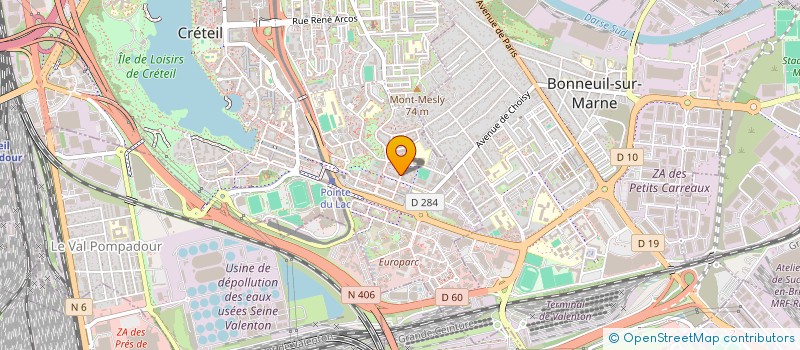 localisation de l'entreprise ASSOCIATION DES PARENTS ACTIFS REPRESENTANTS D'ELEVES ET DE L'INTER-CULTURELS à CRETEIL