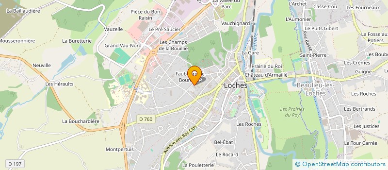 localisation de l'entreprise ASSOCIATION DES PARENTS D'ALFRED DE VIGNY à LOCHES