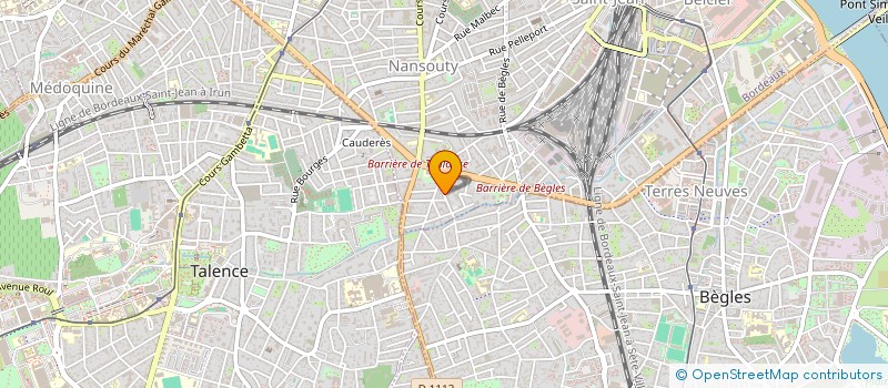 localisation de l'entreprise ASSOCIATION DES PARENTS D' DE L'ECOLE BARBEY BORDEAUX - APE ECOLE BARBEY  BORDEAUX