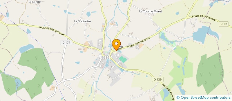 localisation de l'entreprise ASSOCIATION DES PARENTS D'ELEVE DE L'ECOLE DE VIOLINE DE CLESSE  CLESSE