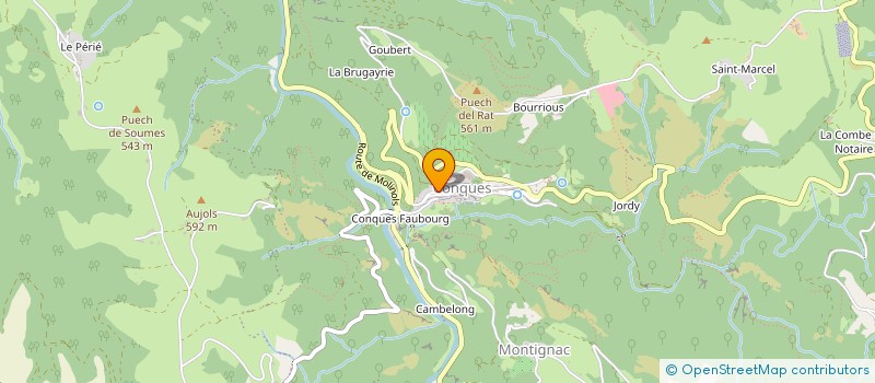 localisation de l'entreprise ASSOCIATION DES PARENTS D'ELEVES à CONQUES-EN-ROUERGUE
