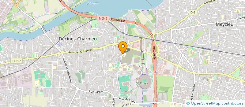 localisation de l'entreprise ASSOCIATION DES PARENTS D'ELEVES AL KINDI  DECINES-CHARPIEU