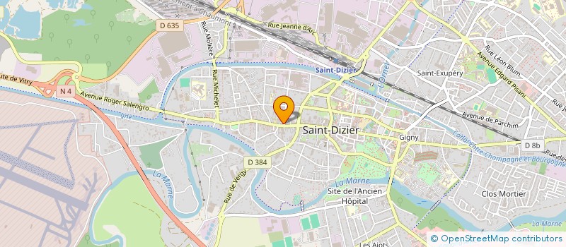 localisation de l'entreprise ASSOCIATION DES PARENTS D'ELEVES, ANCIENS ELEVES ET AMIS DU CONSERVATOIRE A RAYONNEMENT INTERCOMMUNAL DE SAINT-DIZIER DE à SAINT-DIZIER
