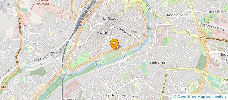 localisation de l'entreprise ASSOCIATION DES PARENTS D'ELEVES (APE) DE L'ECOLE PAUL BLET à POITIERS