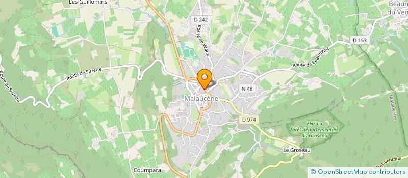 localisation de l'entreprise ASSOCIATION DES PARENTS D'ELEVES (APE) DE MALAUCENE  MALAUCENE