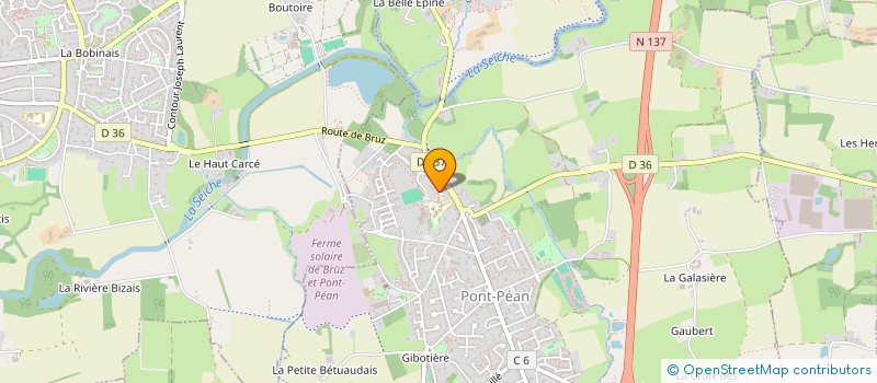 localisation de l'entreprise ASSOCIATION DES PARENTS D'ELEVES (APE) DU GROUPE SCOLAIRE LUCIE AUBRAC DE PONT PEAN  PONT-PEAN