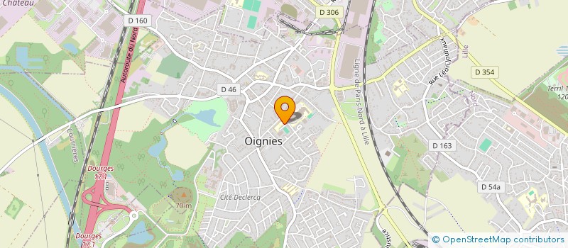 localisation de l'entreprise ASSOCIATION DES PARENTS D'ELEVES (APE) - ECOLE MATERNELLE JEAN DE LA FONTAINE - OIGNIES  OIGNIES