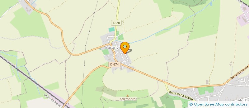 localisation de l'entreprise ASSOCIATION DES PARENTS D'ELEVES BAR'LAND  BARONVILLE