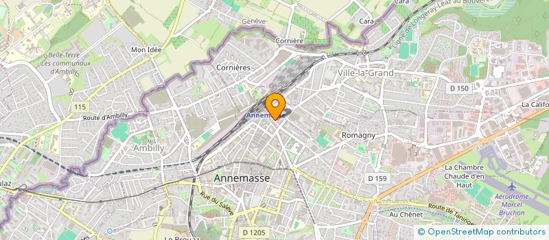 localisation de l'entreprise ASSOCIATION DES PARENTS D'ELEVES CAMILLE CLAUDEL à ANNEMASSE