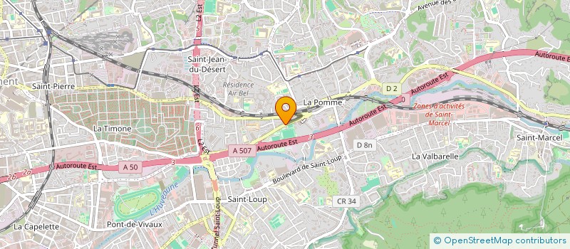 localisation de l'entreprise ASSOCIATION DES PARENTS D'ELEVES CHATEAU SAINT CYR  MARSEILLE