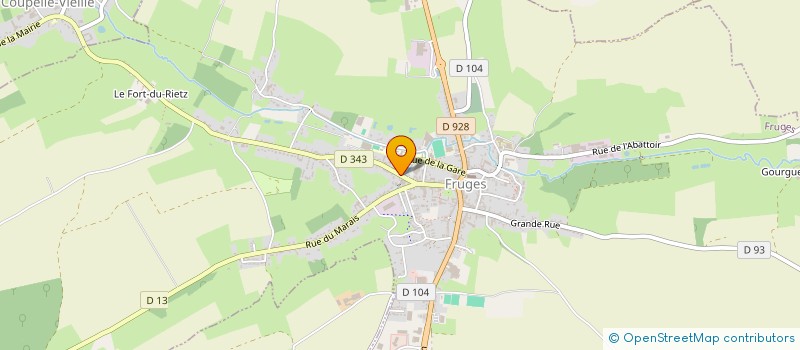 localisation de l'entreprise ASSOCIATION DES PARENTS D'ELEVES COLLEGE JACQUES BREL  FRUGES