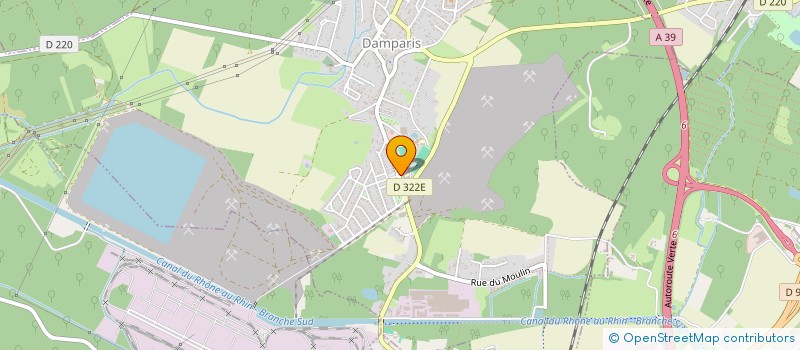 localisation de l'entreprise ASSOCIATION DES PARENTS D'ELEVES COLLEGE JEAN JAURES DE DAMPARIS  DAMPARIS
