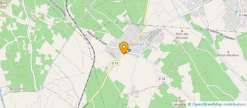 localisation de l'entreprise ASSOCIATION DES PARENTS D'ELEVES COULOBRES ESPONDEILHAN à ESPONDEILHAN