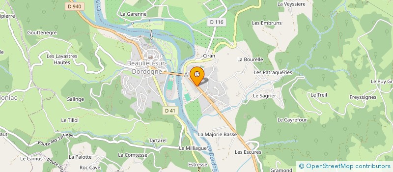 localisation de l'entreprise ASSOCIATION DES PARENTS D'ELEVES D'ALTILLAC  ALTILLAC