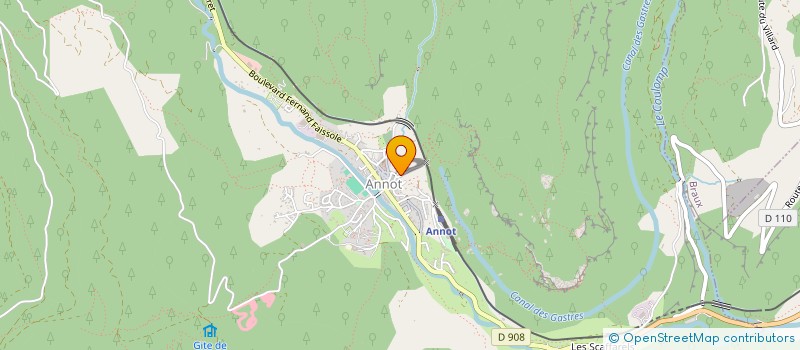 localisation de l'entreprise ASSOCIATION DES PARENTS D'ELEVES D'ANNOT à ANNOT