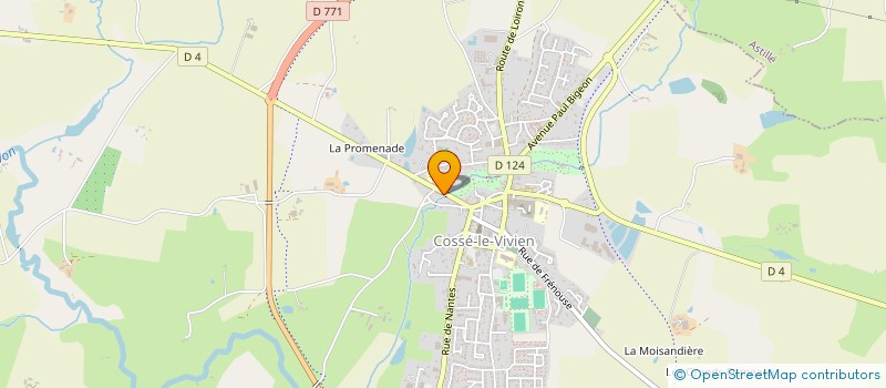 localisation de l'entreprise ASSOCIATION DES PARENTS D'ELEVES D'ENSEIGNEMENT LIBRE - ECOLE SAINTE MARIE à MERAL