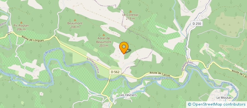 localisation de l'entreprise ASSOCIATION DES PARENTS D'ELEVES D'ENTRECASTEAUX  ENTRECASTEAUX