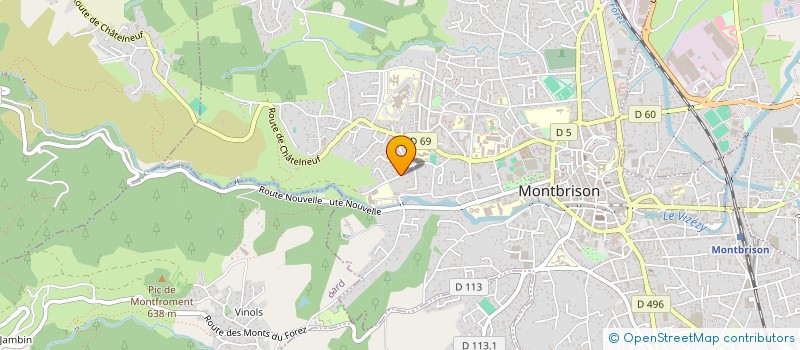 localisation de l'entreprise ASSOCIATION DES PARENTS D'ELEVES D'ESTIALLET  MONTBRISON