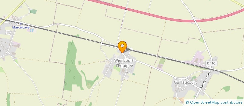localisation de l'entreprise ASSOCIATION DES PARENTS D'ELEVES D'HARBONNIERES  WIENCOURT-L'EQUIPEE
