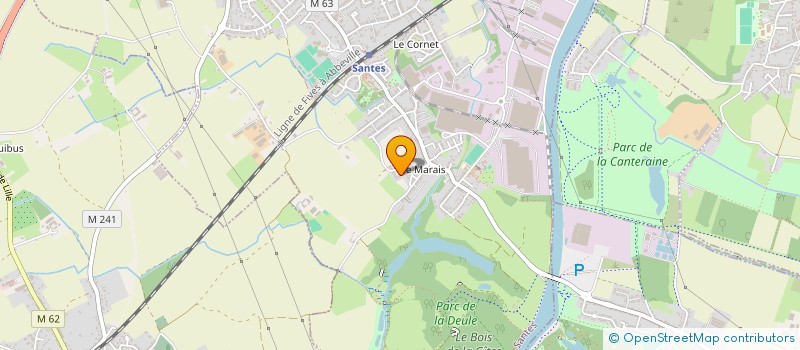 localisation de l'entreprise ASSOCIATION DES PARENTS D'ELEVES D'HOUPLIN (APEH)  SANTES