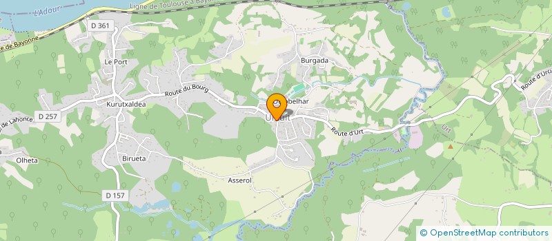 localisation de l'entreprise ASSOCIATION DES PARENTS D'ELEVES D'URCUIT  URCUIT