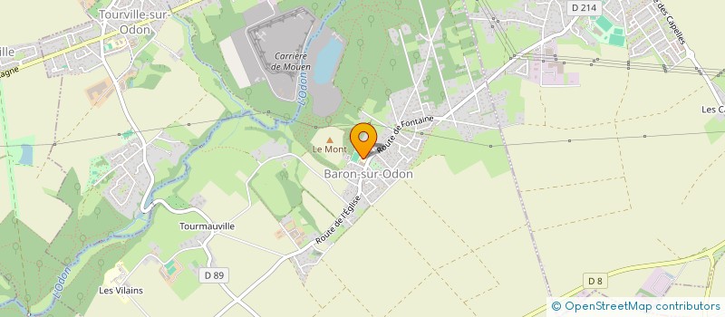 localisation de l'entreprise ASSOCIATION DES PARENTS D'ELEVES DE BARON-SUR-ODON ET BOUGY  BARON-SUR-ODON