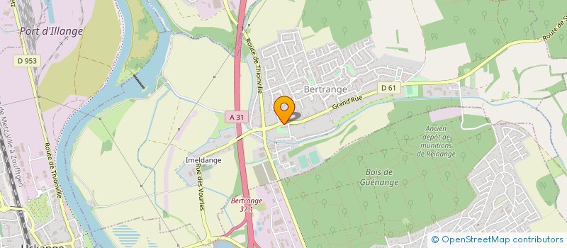 localisation de l'entreprise ASSOCIATION DES PARENTS D'ELEVES DE BERTRANGE-IMELDANGE  BERTRANGE