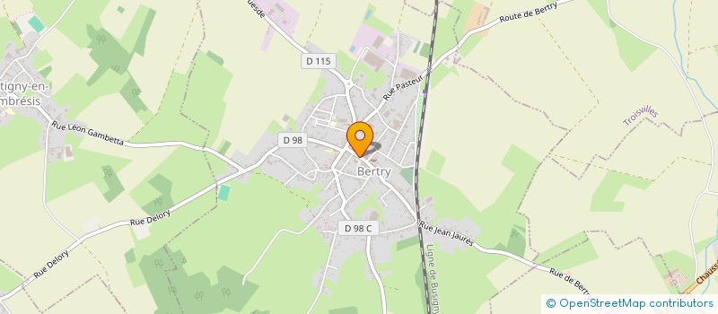 localisation de l'entreprise ASSOCIATION DES PARENTS D'ELEVES DE BERTRY ET SES AMIS  BERTRY